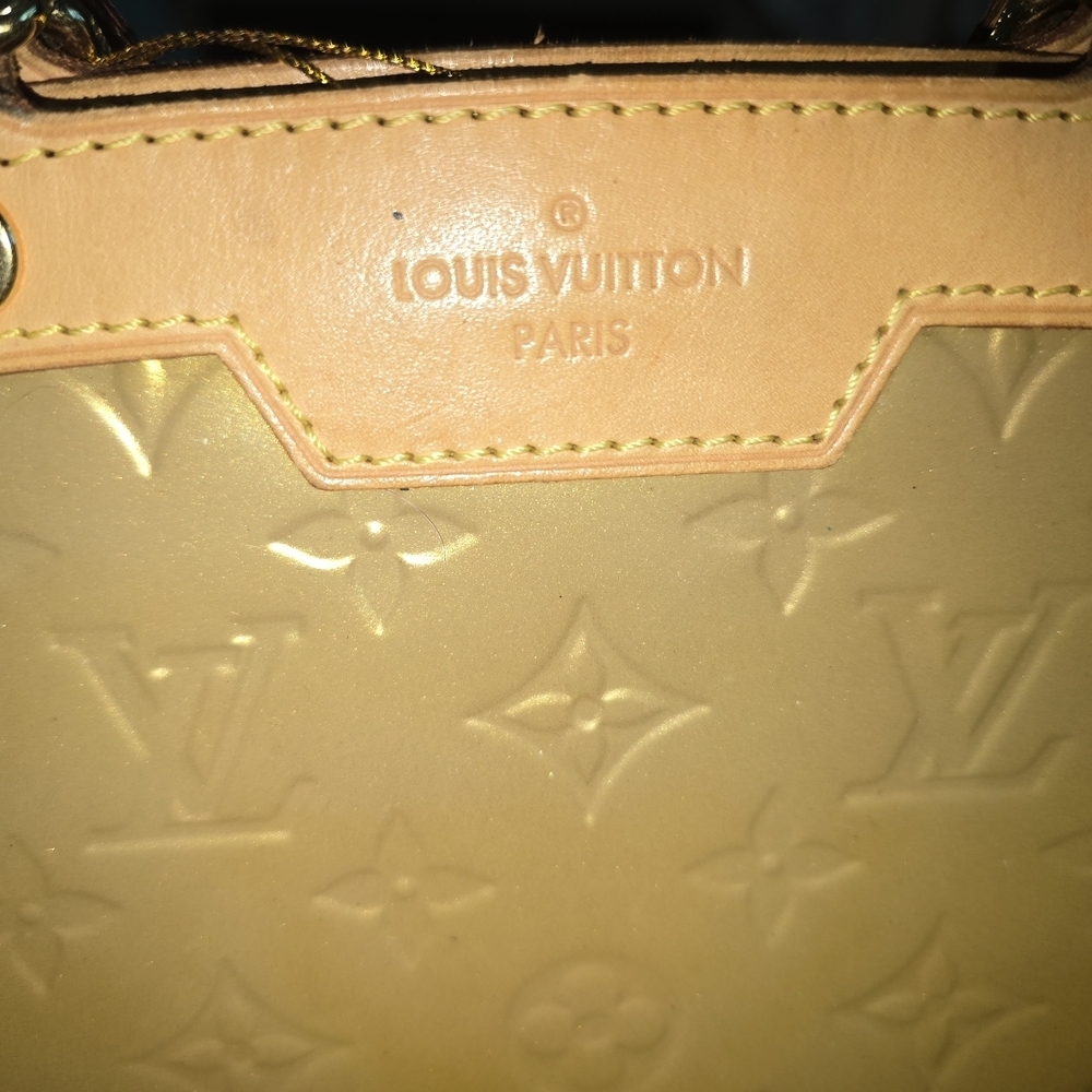 Louis Vuitton Gold and Tan Vernis Shoulder Bag - Picture 7 of 12